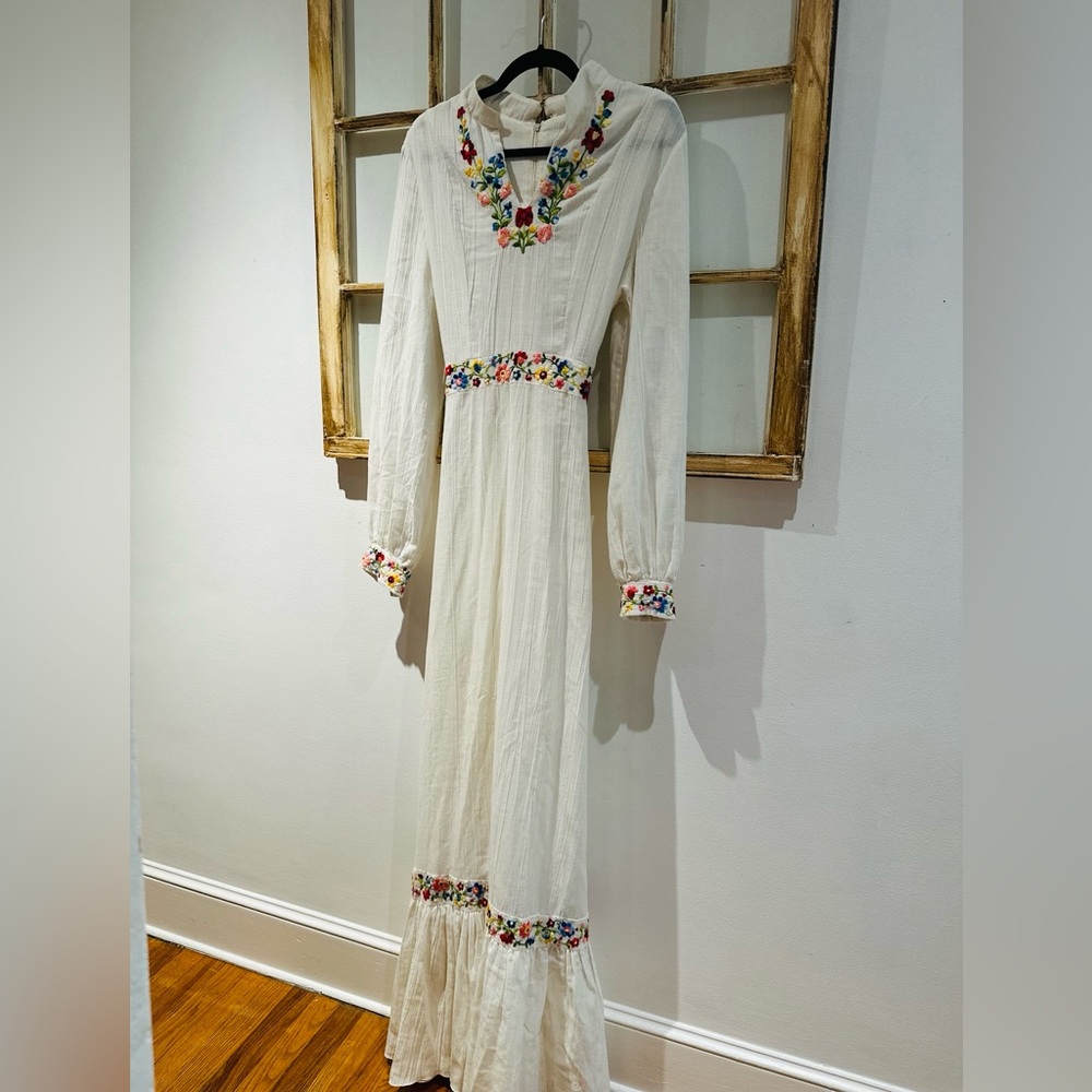 bohemian linen maxi dress